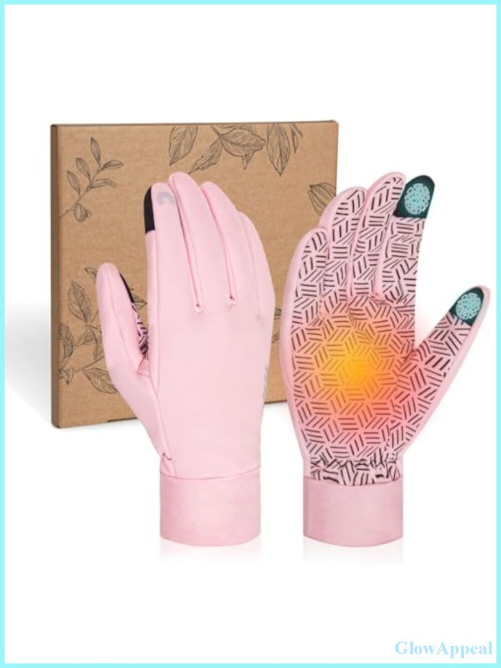 Waterproof Winter Gloves with Touchscreen Fingertips, Fleece Lining, Silicone